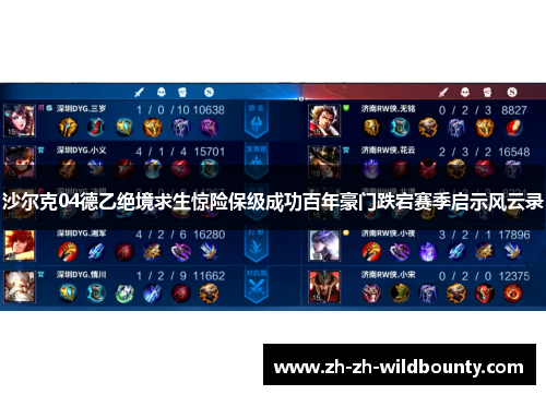 沙尔克04德乙绝境求生惊险保级成功百年豪门跌宕赛季启示风云录